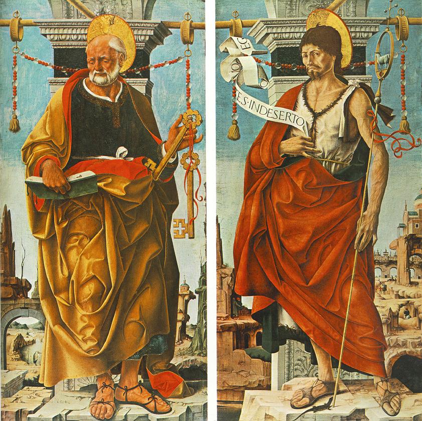St Peter and St John the Baptist (Griffoni Polyptych) drg